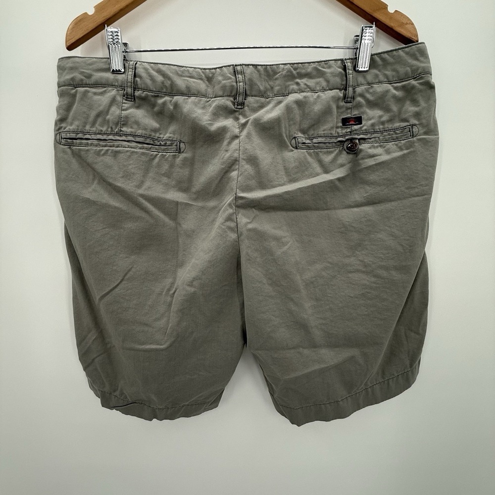 Faherty Chino Shorts Green Mens Size 38 x 9 - Picture 3 of 10